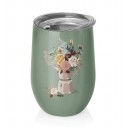 Chic Mic Bioloco termoglāze Mocca flowers, 420ml